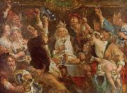 Jacob Jordaens Jacob Jordaens. The King Drinks oil painting